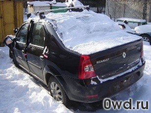 Битый автомобиль Renault Logan